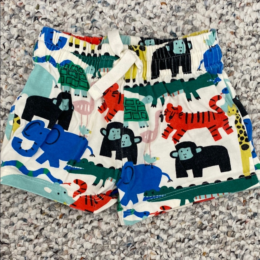 Hanna Andersson Multicolor Animal Print Shorts